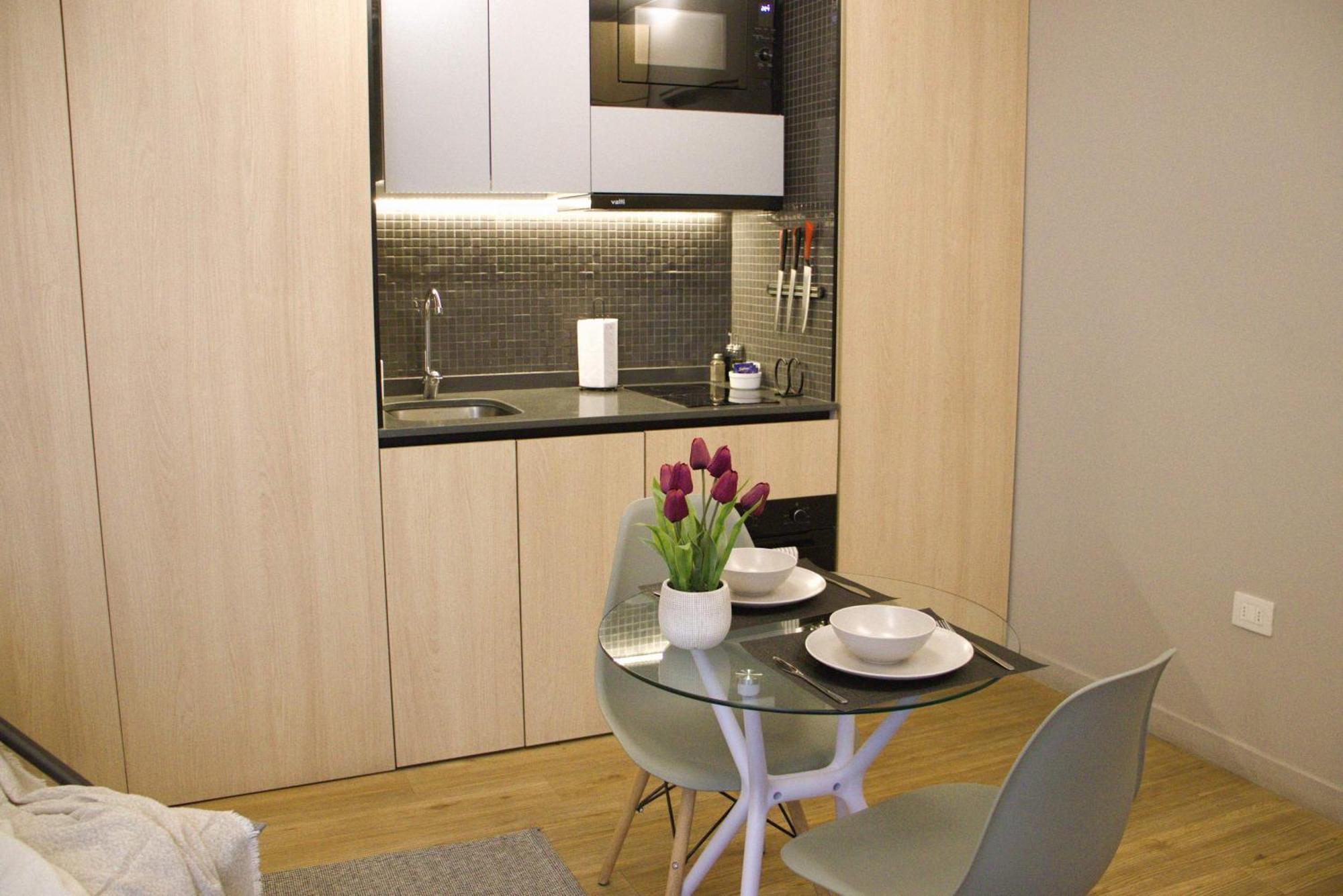 Hom Hermoso Depto Con Terraza 2 Personas Apartamento Santiago