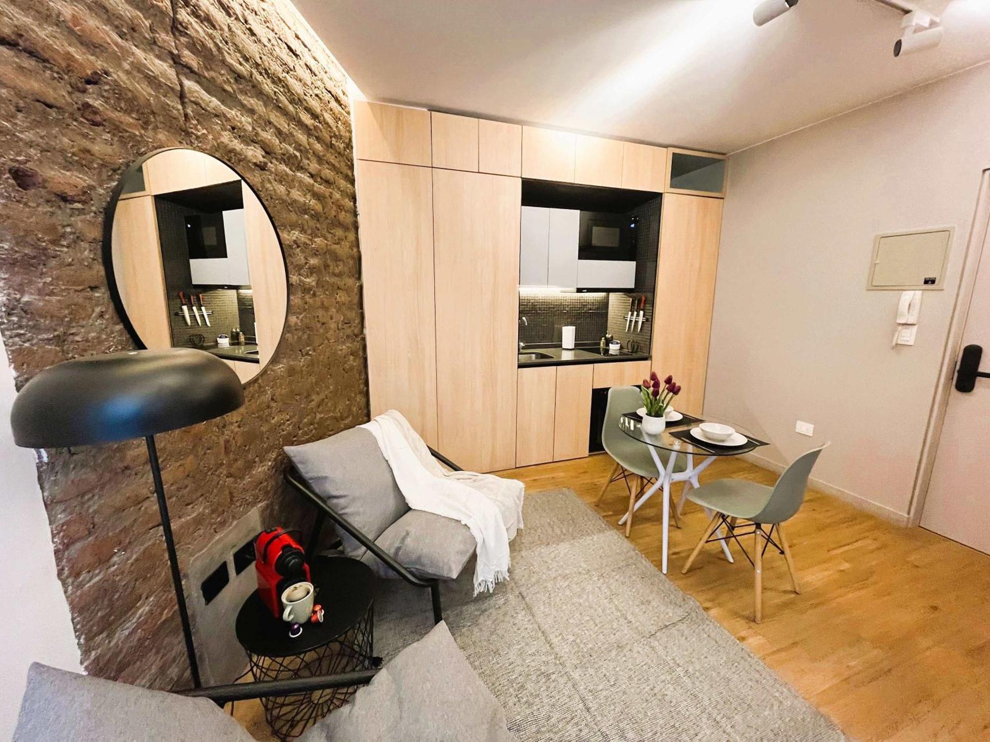 Apartamento Hom Hermoso Depto Con Terraza 2 Personas Santiago